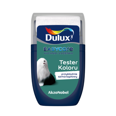 Farba lateksowa Dulux EasyCare Kuchnia i Łazienka tester – przykładnie szmaragdowy 0,03 l