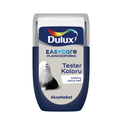 Farba lateksowa Dulux EasyCare tester – solidny szary beż