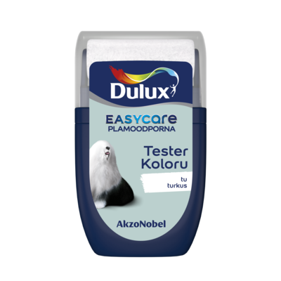 Farba lateksowa Dulux EasyCare tester – tu turkus