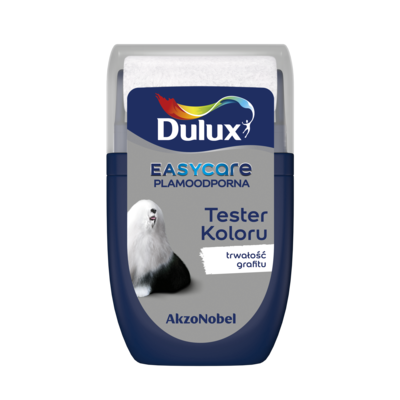 Farba lateksowa Dulux EasyCare tester – trwałość grafitu