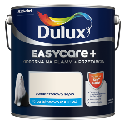 Farba tytanowa Dulux EasyCare+ Plamy+Przetarcia Ponadczasowa Sepia 2,5 l