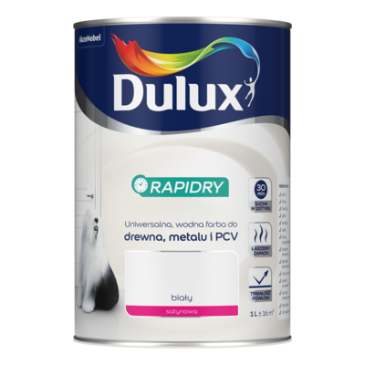 Farba akrylowa Dulux Rapidry 1 l – biały