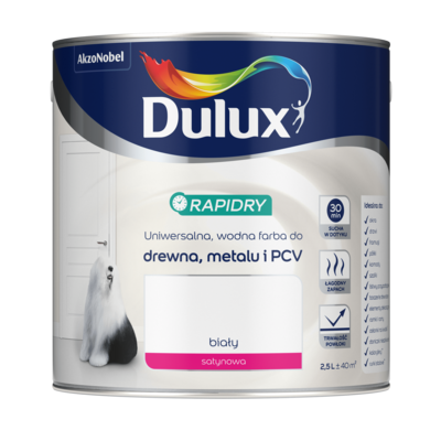 Farba akrylowa Dulux Rapidry 2,5 l – biały