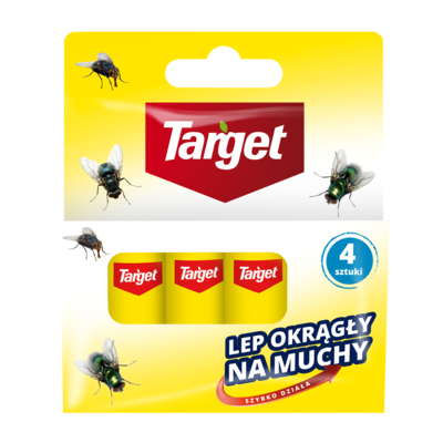 Lep na muchy okrągły 4 sztuki Target
