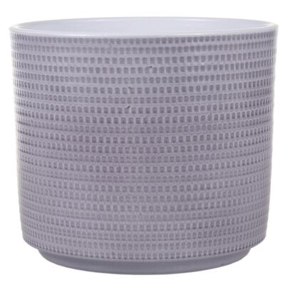 Osłonka cylinder calla ceramiczna 12 cm szary lazur CERMAX