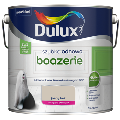 Farba akrylowa Dulux Szybka Odnowa Boazerie 2,5 l – jasny beż