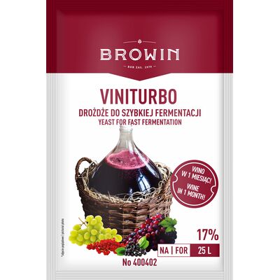 ViniTurbo drożdże do szybkiej fermentacji 20g Browin