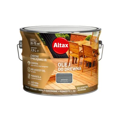 Olej do drewna 2,5 l antracyt Altax