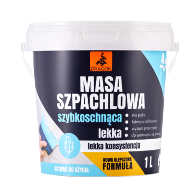 Masa szpachlowa szybkoschnąca lekka 1 l Dragon