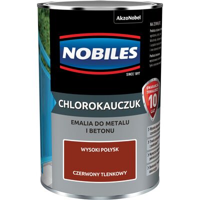 Emalia chlorokauczukowa Czerwony Tlenkowy 0,9 l NOBILES