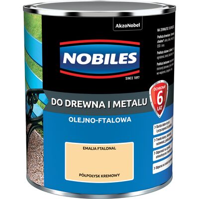 Emalia ftalowa Ftalonal Kremowy półpołysk 0,7 l NOBILES