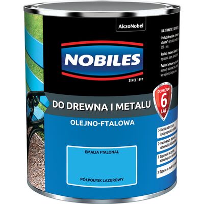 Emalia ftalowa Ftalonal Lazurowy półpołysk 0,7 l NOBILES