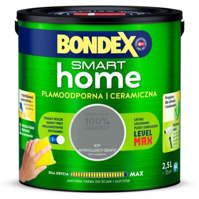 Farba ceramiczna SMART HOME intrygujący grafit 2,5 l
