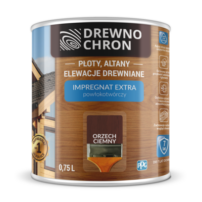 Impregnat EXTRA powłokotwórczy orzech ciemny 0,75 l