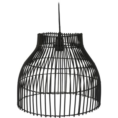 Lampa wisząca bambus 36 x 36 x 30 cm czarna