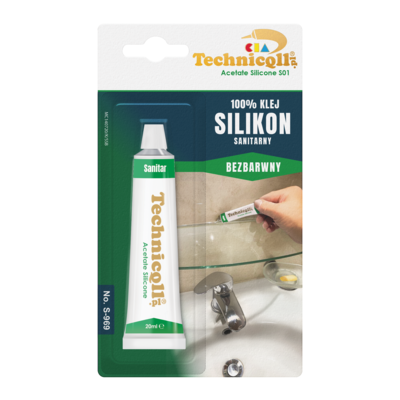 Silikon sanitarny bezbarwny 20 ml