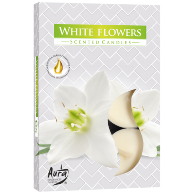 Podgrzewacz zapachowy białe kwiaty 6 sztuk Bispol