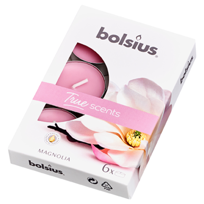 Podgrzewacz zapachowy True Scents Magnolia 6 sztuk Bolsius