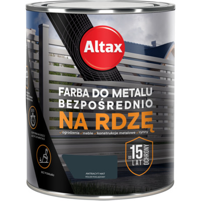 Farba do metalu ALTAX 750 ml antracyt mat