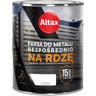 Farba do metalu ALTAX 750 ml biały połysk