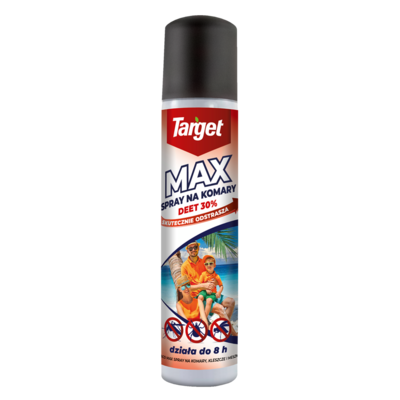 Spray na komary, kleszcze i meszki Max 90 ml (deet 30% + citrodiol) Target