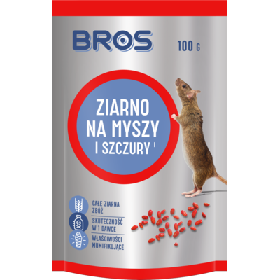 Ziarno na myszy i szczury 100 g - doypack Bros