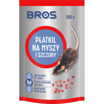 Płatkil na myszy i szczury 100 g - doypack Bros