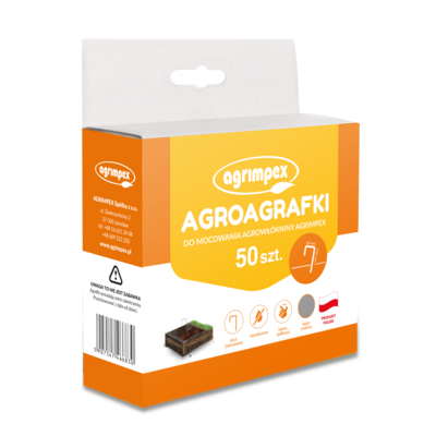 Agro-agrafka 50 sztuk srebrna