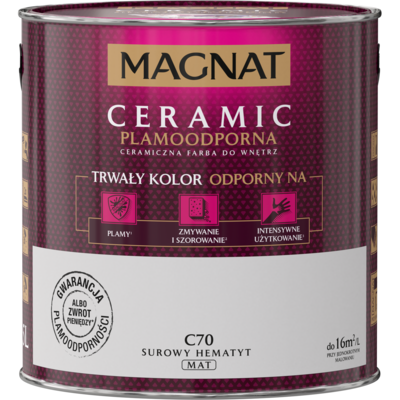 Farba ceramiczna MAGNAT Ceramic surowy hematyt C70 2,5 l
