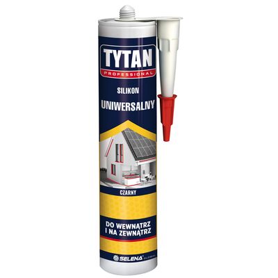 Silikon uniwersalny TYTAN PROFESSIONAL czarny 280 ml