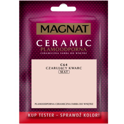 Farba ceramiczna MAGNAT Ceramic TESTER czarujący kwarc C64 30 ml