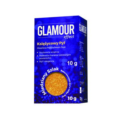 Brokat Glamour Effect Księżycowy Pył miedziany szlak 10 g