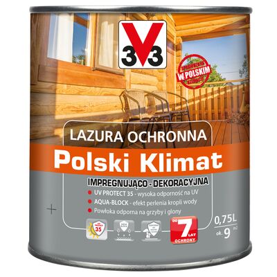 Lazura ochronna Polski Klimat impregnująco-dekoracyjna 0,75 l drewno egzotyczne