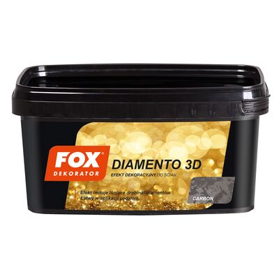 Farba dekoracyjna DIAMENTO 3D carbon 1 l FOX