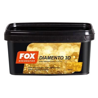 Farba dekoracyjna DIAMENTO 3D gold 1 l FOX