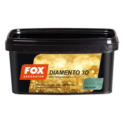 Farba dekoracyjna DIAMENTO 3D malachit 1 l FOX