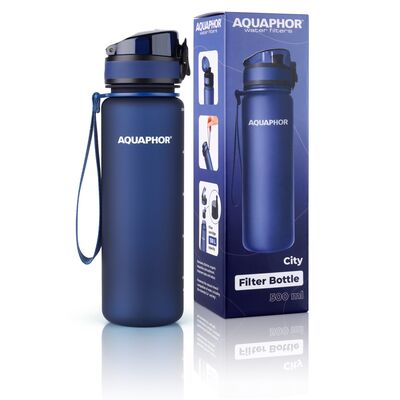 Butelka filtrująca 500 ml Aquaphor CITY granatowa