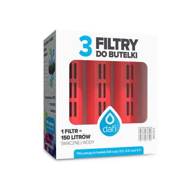 Filtry do butelki filtrującej bez zakrętki - 3 pack