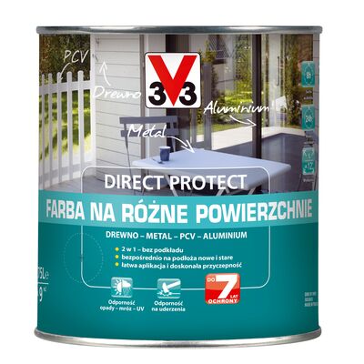 Farba na różne powierzchnie Direct Protect czarny piaskowy 750 ml