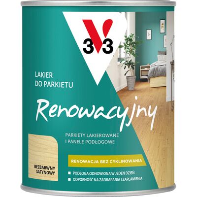 Lakier do parkietu renowacyjny mat 0,75 l bezbarwny