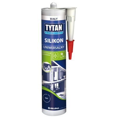 Silikon uniwersalny 280 ml biały TYTAN EURO-LINE