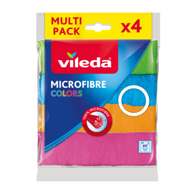 Ściereczka z mikrofibry COLORS 4 szt. Vileda