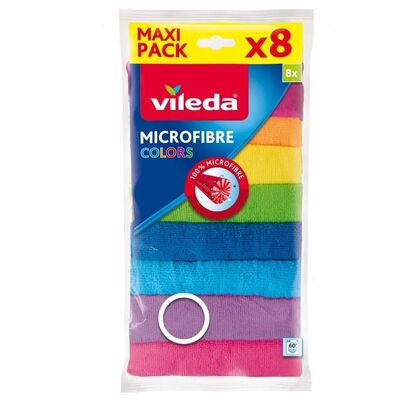 Ściereczka z mikrofibry COLORS 8 szt. Vileda