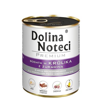 Karma mokra dla psa BOGATA W KRÓLIKA 800 g Dolina Noteci