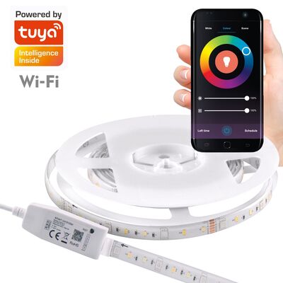 Taśma LED Wi-Fi 2 m 3000 K + 6000 K RGB IP65 Tuya