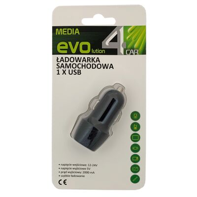 Ładowarka samochodowa 1 x USB 2 A 4Car