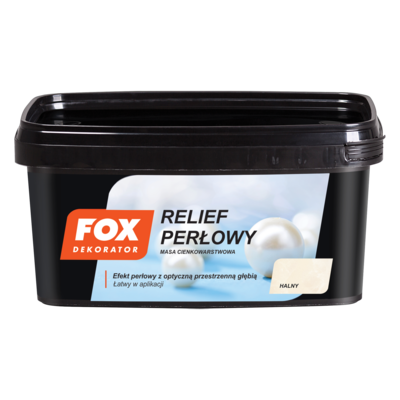 Masa cienkowarstwowa RELIEF PERŁOWY HALNY 1 kg FOX