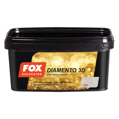 Farba dekoracyjny DIAMENTO 3D 0017 SAND 1 l FOX
