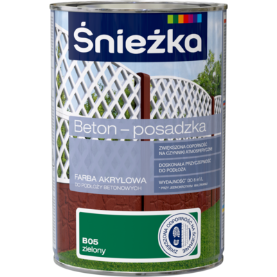 Farba Beton-Posadzka zieleń 1 l ŚNIEŻKA