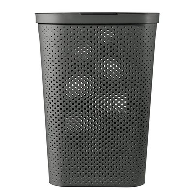 Kosz na bieliznę Infinity RECYCLED 60 l ciemny szary